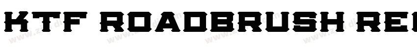 KTF Roadbrush Regula字体转换